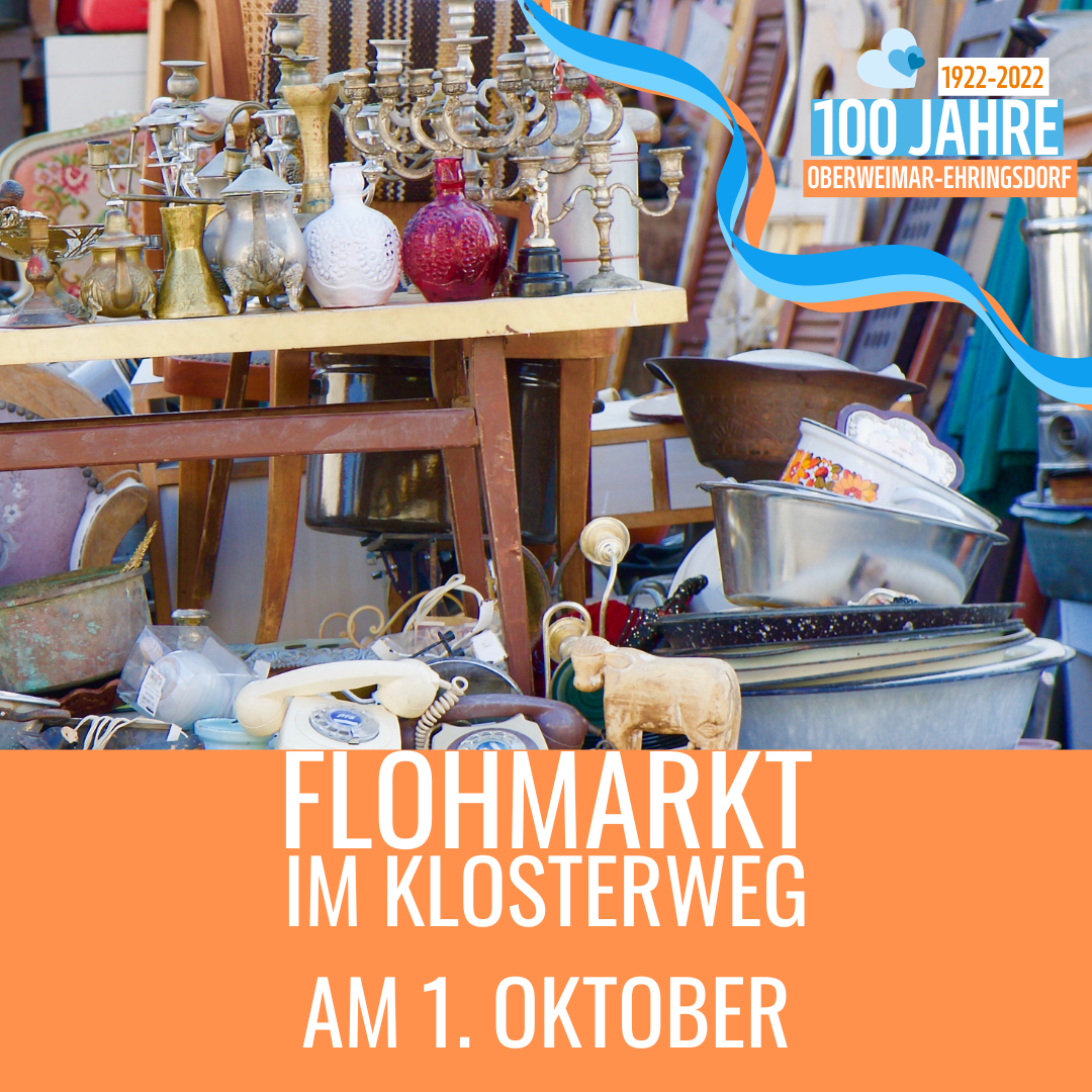 Flohmarkt am Klosterweg am 1. Oktober - Mach mit!